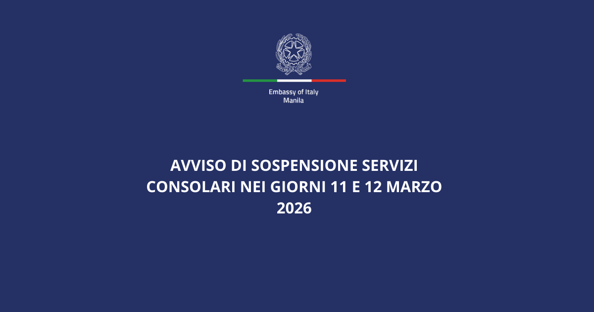 Sospensione servizi consolari